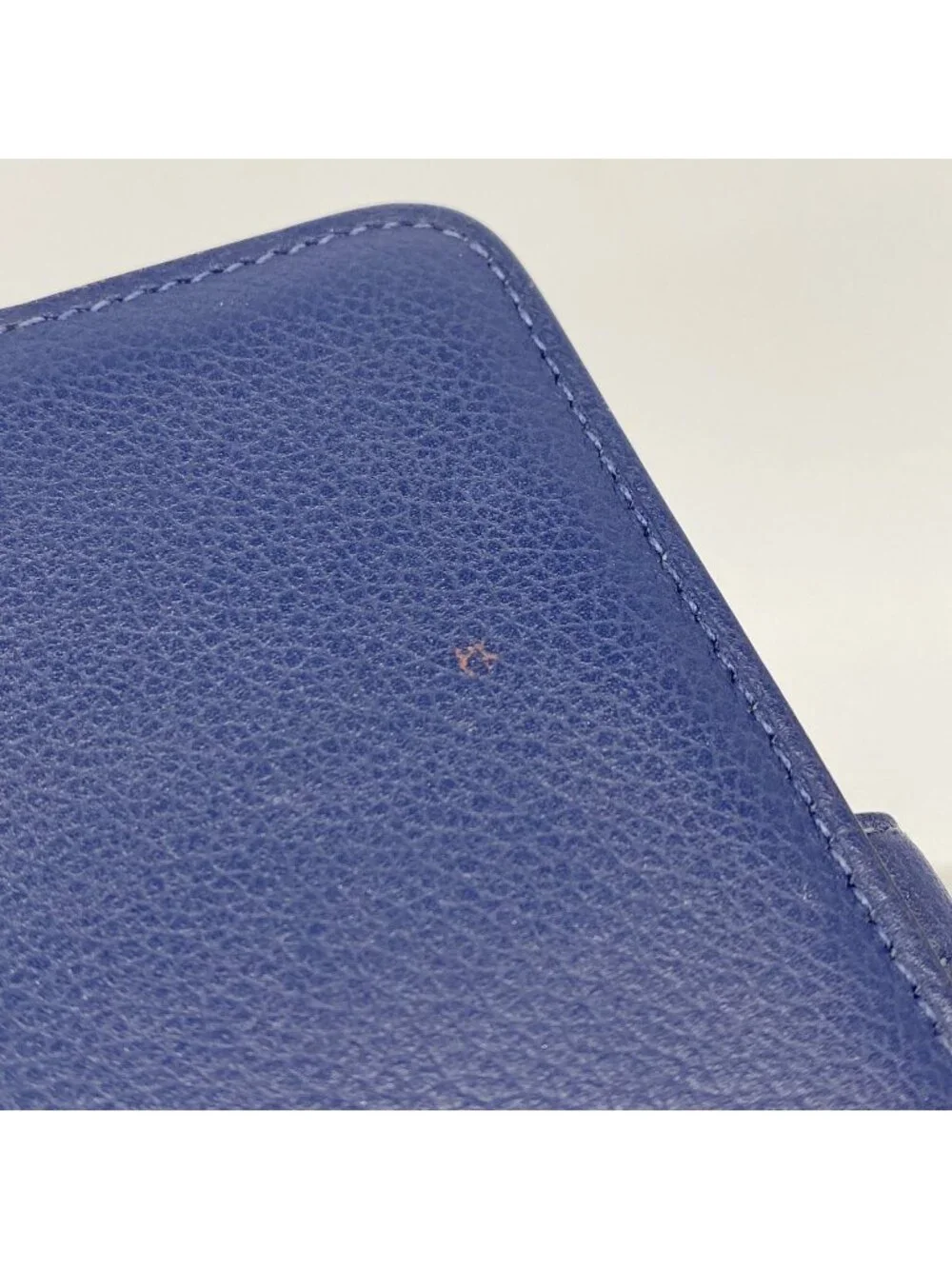 Hermes Coin Purse Dogon Compact Ever Color Blue Brighton Silver